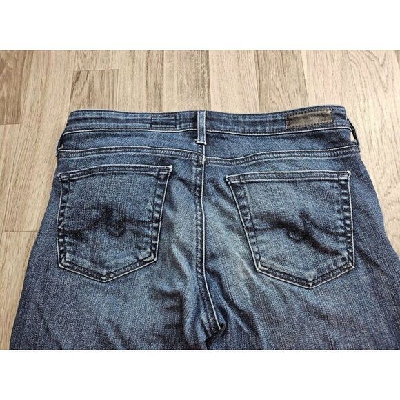 Adriano Goldschmied Womens Size 26 R Stevie Ankle Embroidered Denim Blue Jeans - Picture 3 of 11